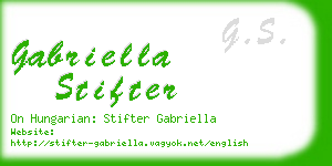 gabriella stifter business card